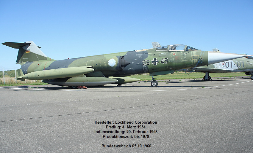 Lockheed F-104 G Starfighter:  “Witwenmacher” oder “Heißer Ofen” ?