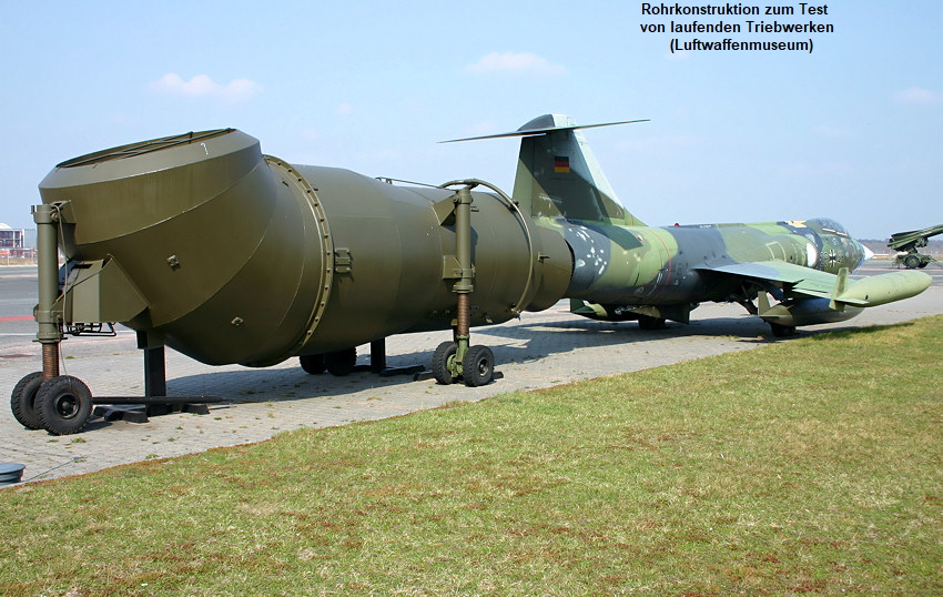 Lockheed F-104 - Testrohr