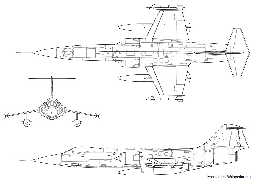 Starfighter F-104 - Skizze