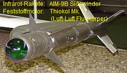 Infrarot-Rakete AIM-9B Sidewinder