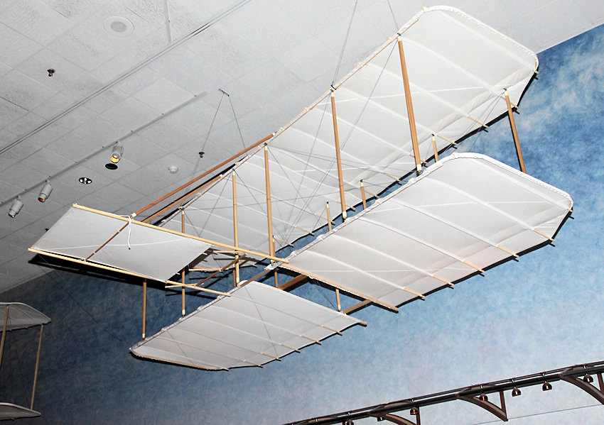 1900 Wright Glider: Einer der ersten Gleiter der Brüder Wright für Versuche der Aerodynamik