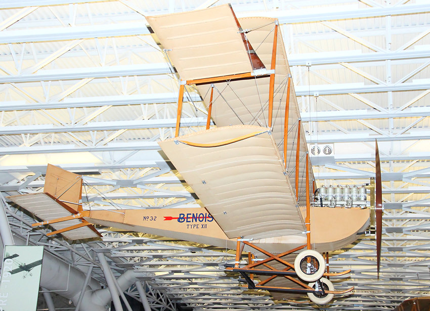 Benoist-Korn Type XII: Erstes Doppeldecker-Motorflugzeug mit geschlossenem Rumpf der USA von 1912