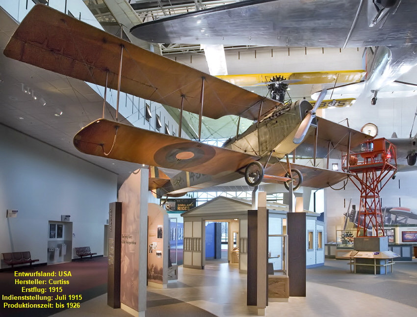 Curtiss JN-4D Jenny: Schulflugzeug der USA währen des Ersten Weltkriegs