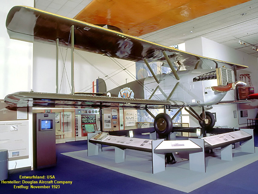 Douglas World Cruiser Chicago: Das Flugzeug umrundete 1924 die Welt in rund 371 Stunden in Etappen