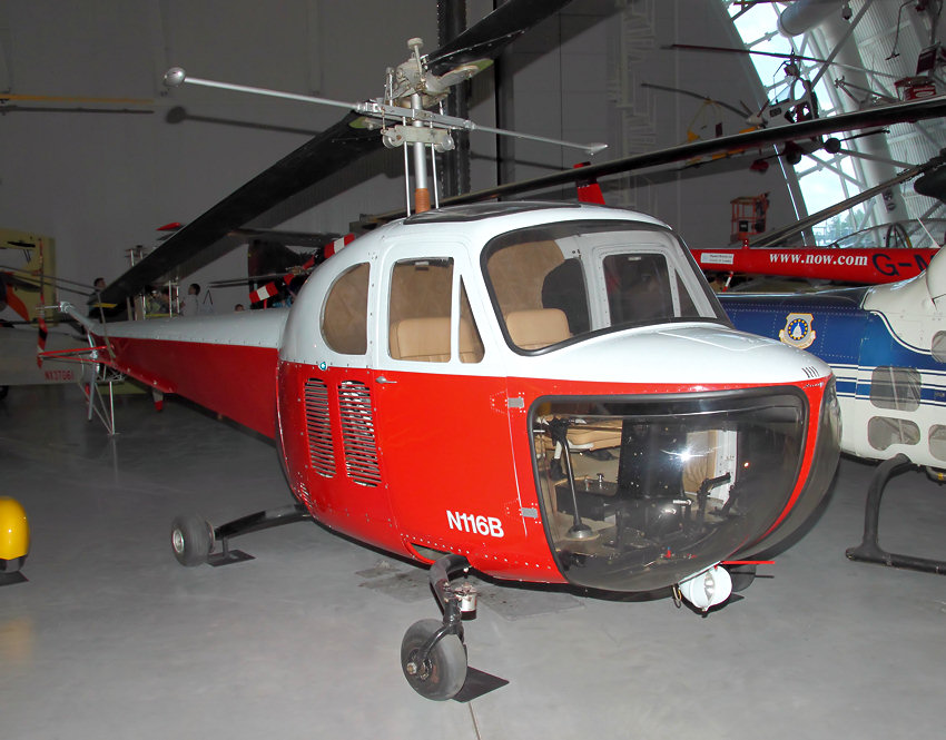 Bell 47B: Die Maschine erhielt 1946 als erster ziviler Hubschrauber die Flugzulassung in den USA