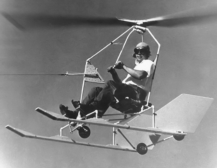 Bensen B-6 Gyroglider: Der Tragschrauber wurde wie ein Segelflugzeug per Seilwinde hochgezogen