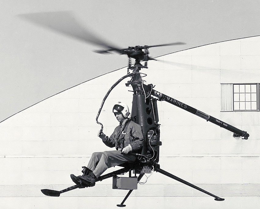 Hiller YROE-1 Rotorcycle: Der Mini-Hubschrauber sollte zur Beobachtung für das US-Militär eingesetzt werden