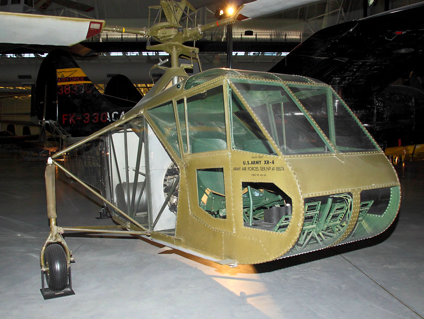 Vought-Sikorsky XR-4C: Mit diesem Prototyp begann die Massenproduktion von Hubschraubern