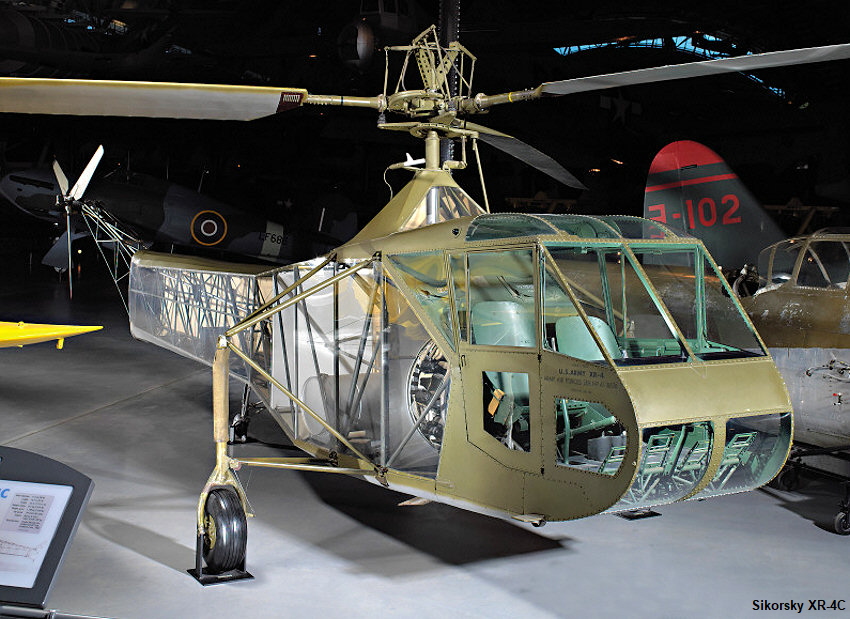 Sikorsky XR-4C: Die R-4 wurde bei der US-Marine, den Luftstreitkräften und der US-Küstenwache, den britischen Luftstreitkräften und den Luftstreitkräften Neuseelands eingesetzt