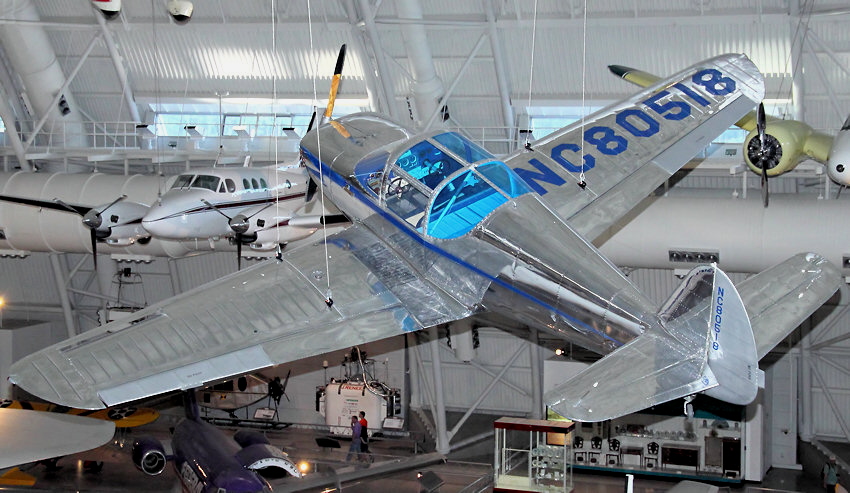 Globe Swift GC-1A: Sportflugzeug von 1946 in Ganzmetall-Bauweise mit Einziehfahrwerk