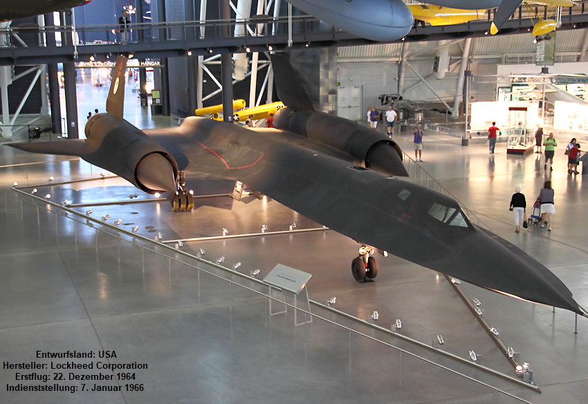 Lockheed SR-71A Blackbird: strategisches Langstrecken Überschall-Aufklärungsflugzeug