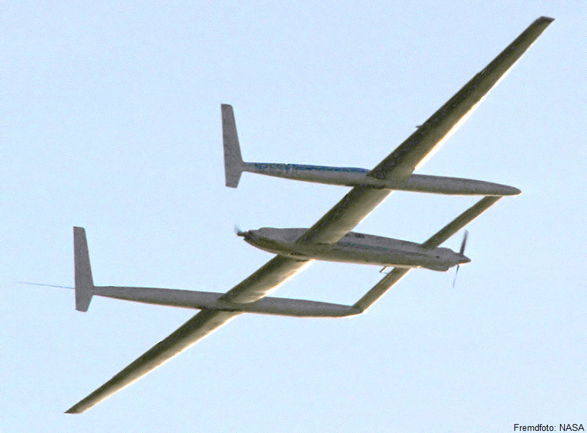 Rutan Voyager - Flugansicht