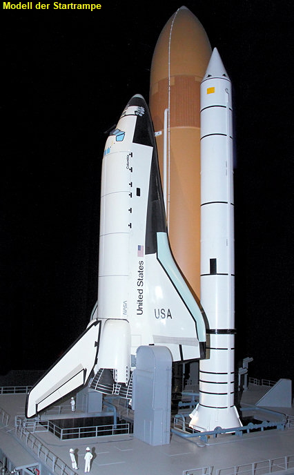Space Shuttle:  Startrampe der Rakete