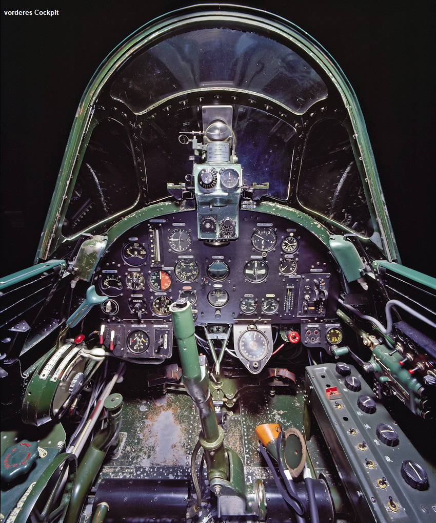 Aichi M6A1 Seiran - Cockpit vorne