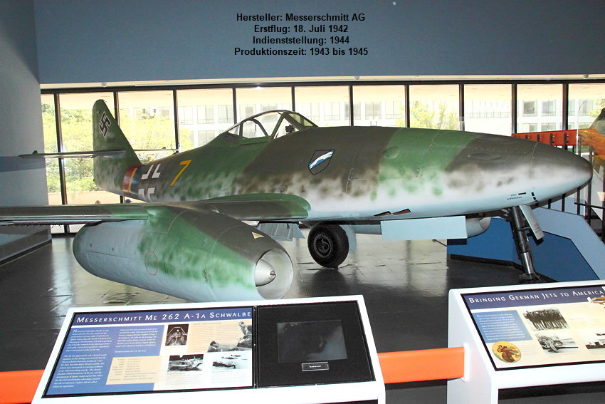 Messerschmitt Me 262: Das Flugzeug war der erste serienmäßig produzierte Jäger mit Strahltriebwerken