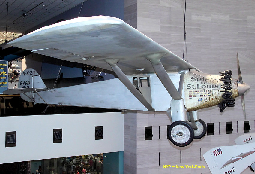 Ryan NYP - Spirit of St. Louis: Charles Lindbergh überquerte mit dem Flugzeug am 20. Mai 1927 den Atlantik