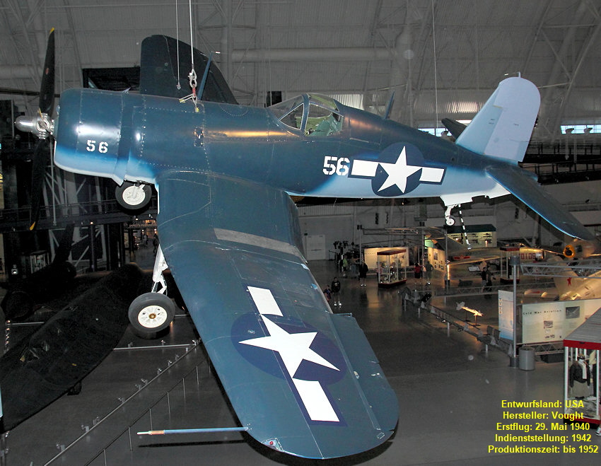 Vought F4U „Corsair“: trägergestütztes Jagdflugzeug der USA im Zweiten Weltkrieg