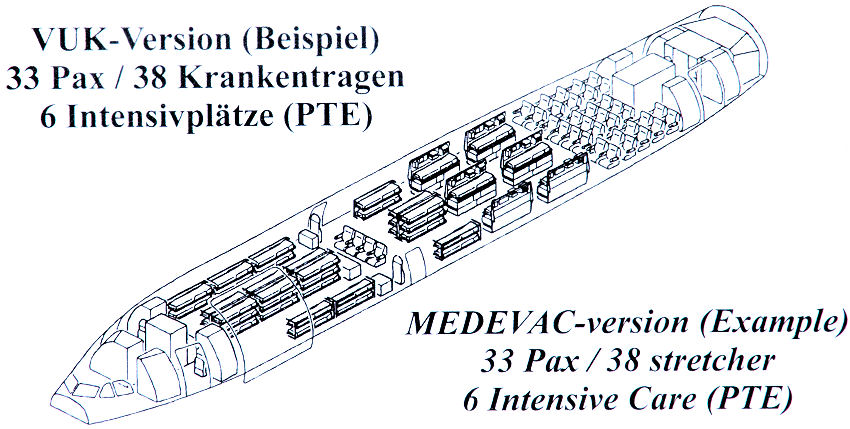 Airbus A310 MRT  - Skizze der VUK-Version