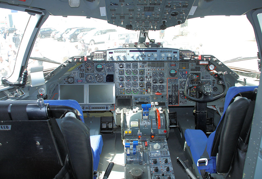 Attas VFW 614 - Cockpit des Flugzeugs