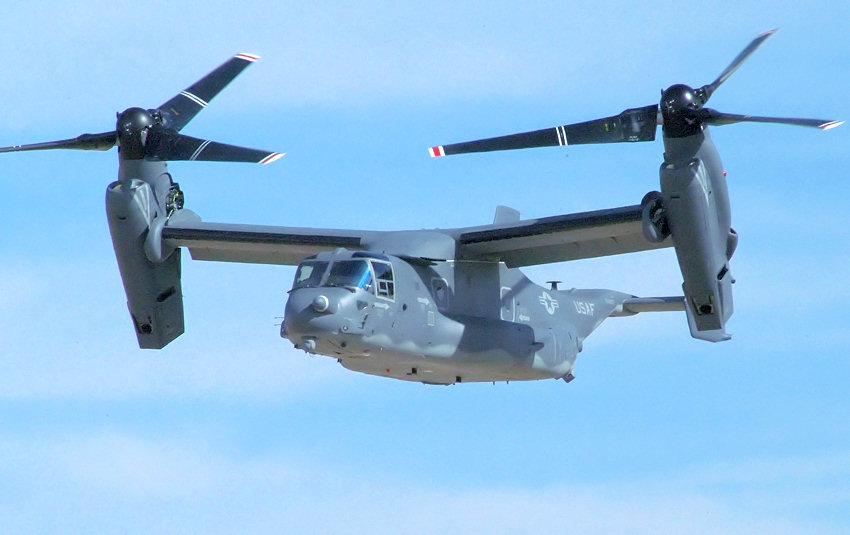 Bell-Boeing V-22 Osprey: Kipprotorflugzeug mit vertikaler Start- und Landefähigkeit und Kurzstartfähigkeit