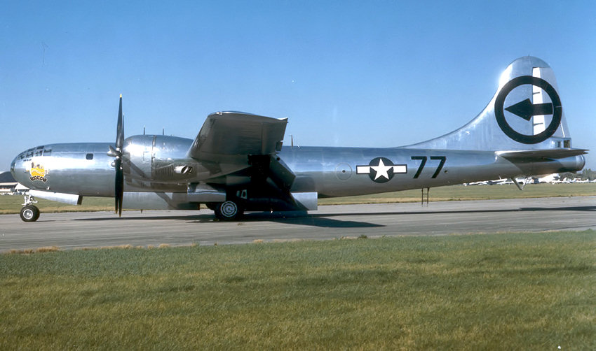 Boeing B-29 Superfortress: Der Bomber mit dem Namen "Bockscar" warf 1945 die 2. Atombombe "Fat Man" über Nagasaki ab
