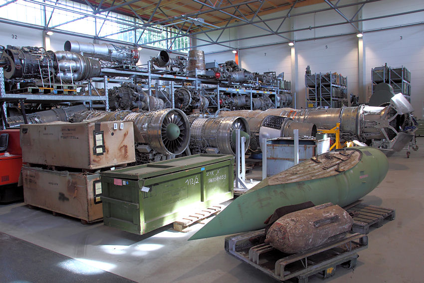 Lagerhalle des Luftwaffenmuseums