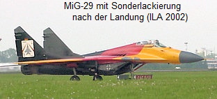 MiG 29 G Fulcrum, Mikojan Gruewitsch