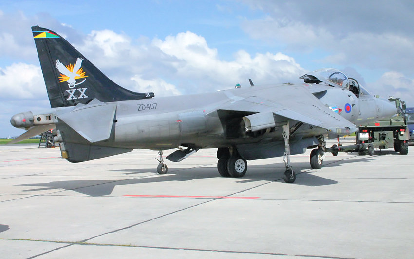 British Aerospace Harrier GR7: einstrahliges senkrechtstartendes Kampfflugzeug aus britischer Produktion