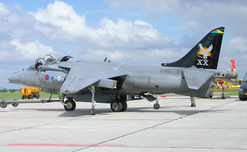 British Aerospace Harrier: senkrechtstartendes Kampfflugzeug aus britischer Produktion