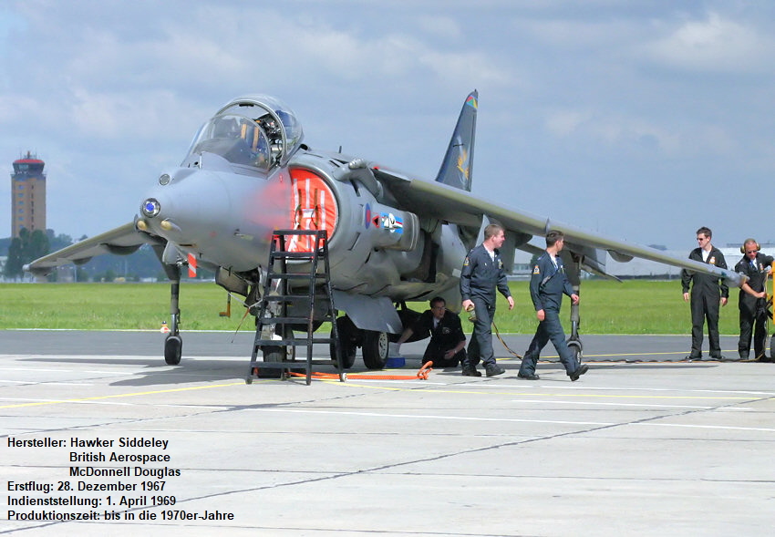 British Aerospace Harrier GR7: senkrechtstartendes Kampfflugzeug aus britischer Produktion