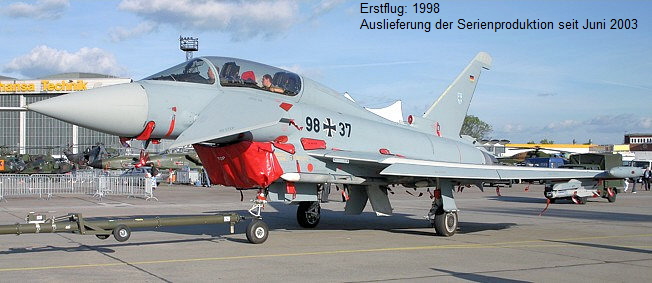 Eurofighter Typhoon:  2-sitzige Tandem-Version