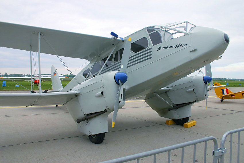 De Havilland DH 89 Dragon Rapide:  8-sitziges Passsagierflugzeug