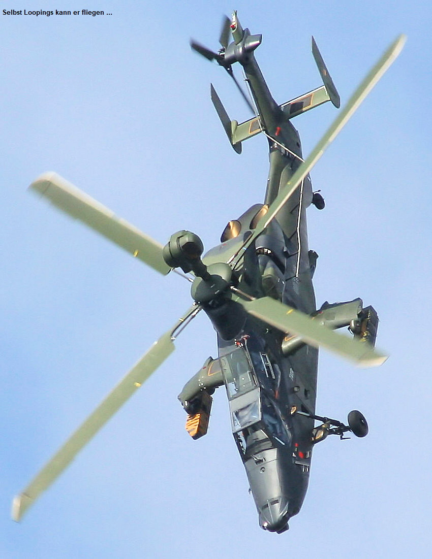 Eurocopter Tiger: modernster Kampfhubschrauber Westeuropas fliegt Loopings