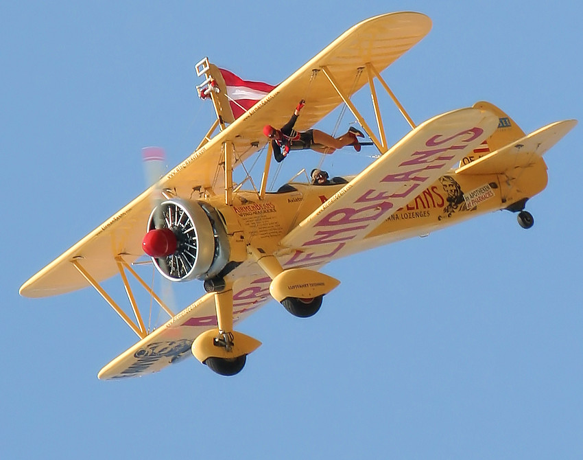 Stearman PT 17 - Flugansicht