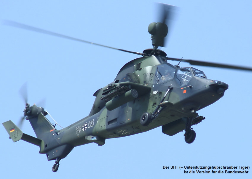 Eurocopter Tiger: Kampfhubschrauber Tiger der Bundeswehr