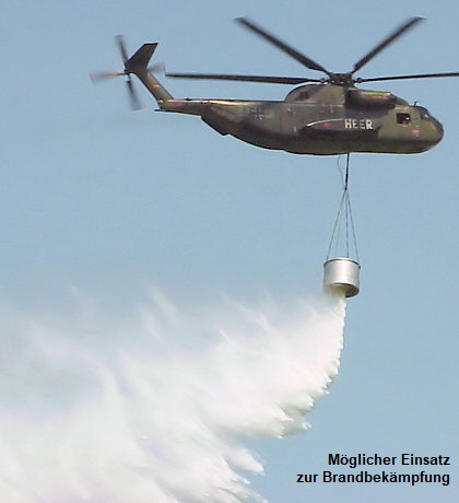 Sikorsky CH-53 - Brandbekämpfung aus der Luft