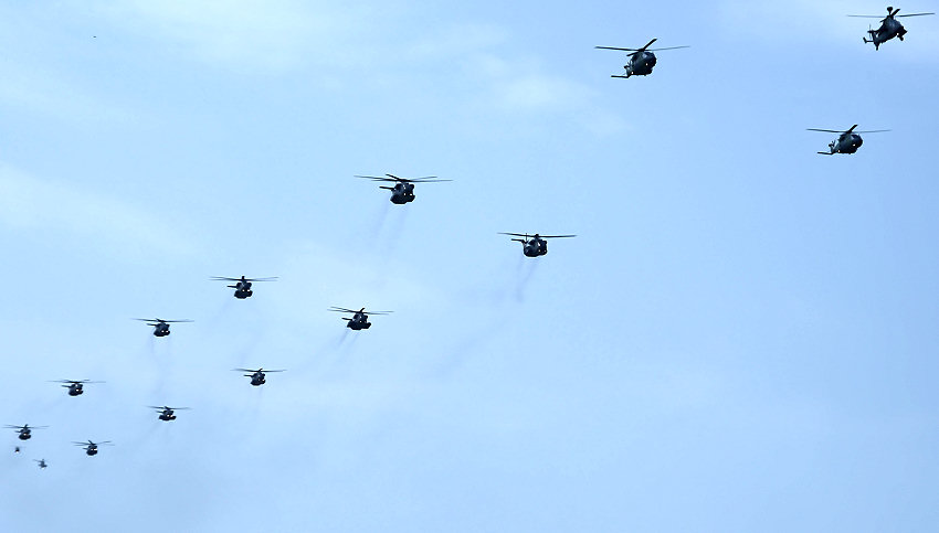 Sikorsky CH-53 - Abschlussparade