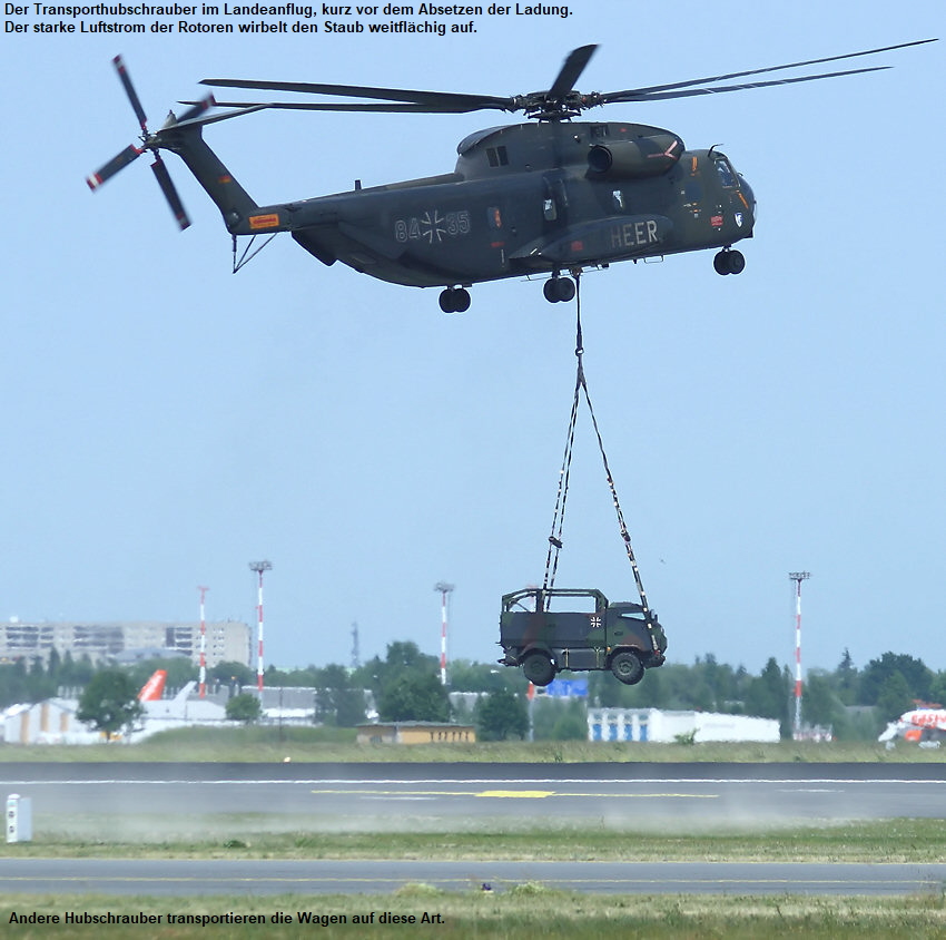 Sikorsky CH-53 - Landung mit Last