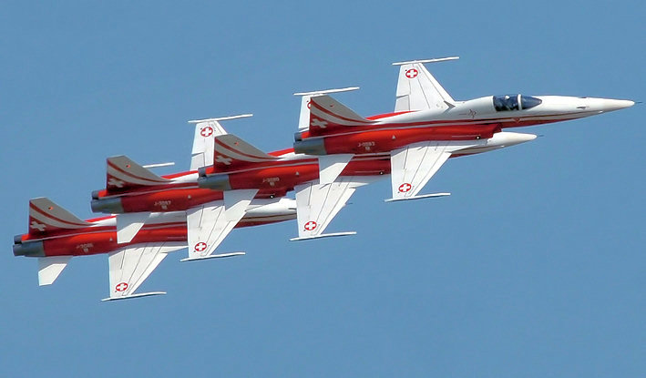 Northrop F-5 Tiger II - Patrouille Suisse, Flugstaffel