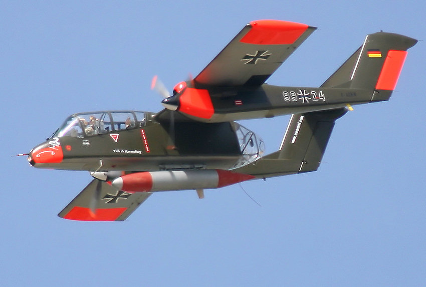 Rockwell OV-10 Bronco: 18 Zielschleppflugzeuge dieses Typs wurden für die Bundesluftwaffe beschafft