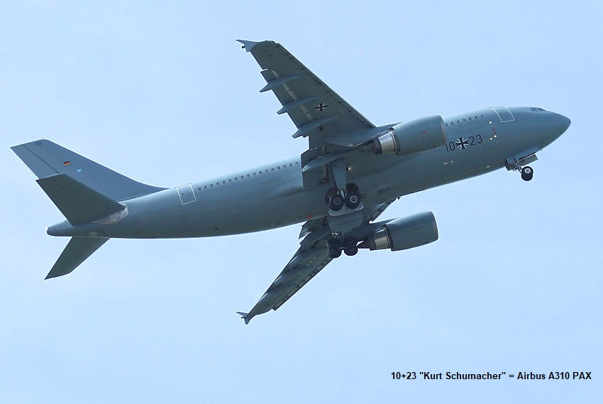 Airbus A310 MedEvac - Flugansicht