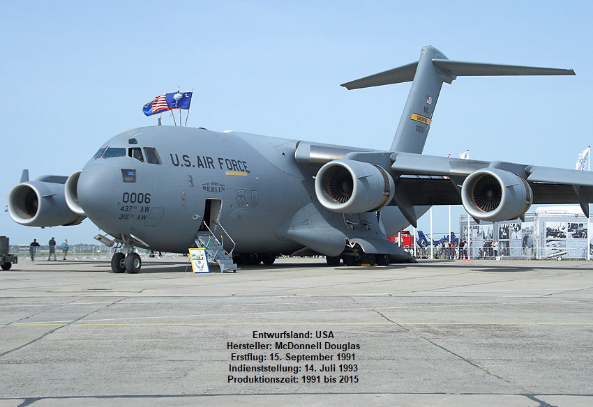 McDonnell Douglas C-17 Globemaster III: schweres Transportflugzeug der U.S. Air Force