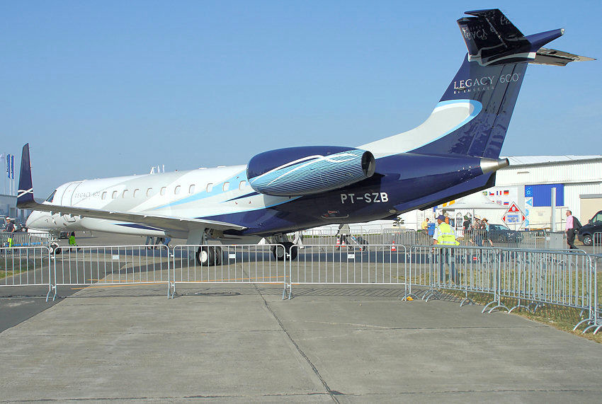 Embrear Lagacy 600: Geschäftsreiseflugzeug des brasilianischen Herstellers für 13 bis 16 Passagiere