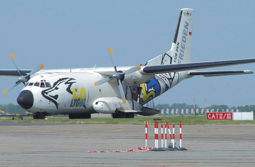 Transall C-160: zweimotoriges Transportflugzeug vom Transportgeschwader 61 (LTG 61)