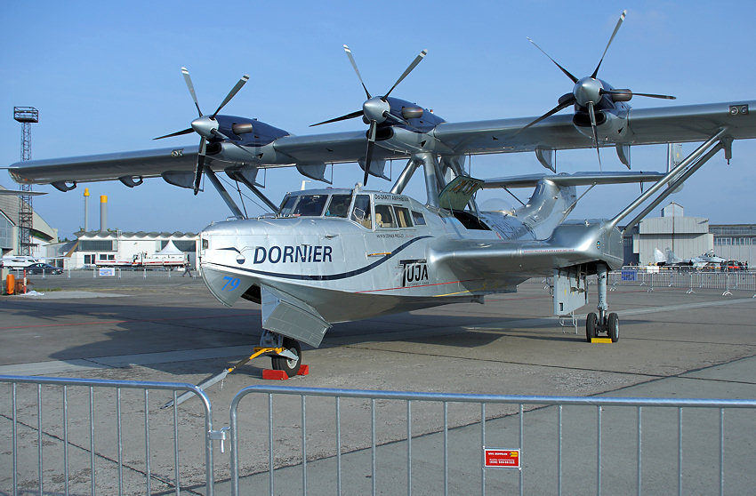 Dornier Do-24: 1982 wurde die abgebildete Do 24 zur Do 24 ATT (Amphibischer Technologie Träger) umgebaut