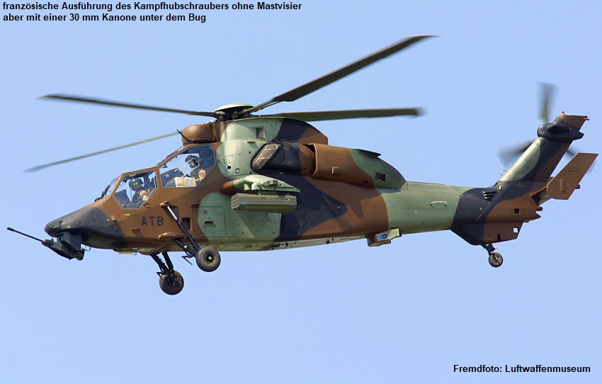 Eurocopter Tiger - französische Ausführung des Kampfhubschraubers
