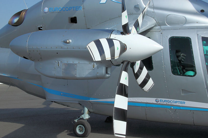 Eurocopter X3 - Propeller des Flugschraubers