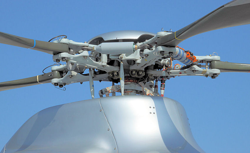 Eurocopter X3 - Hauptrotorkopf des Flugschraubers