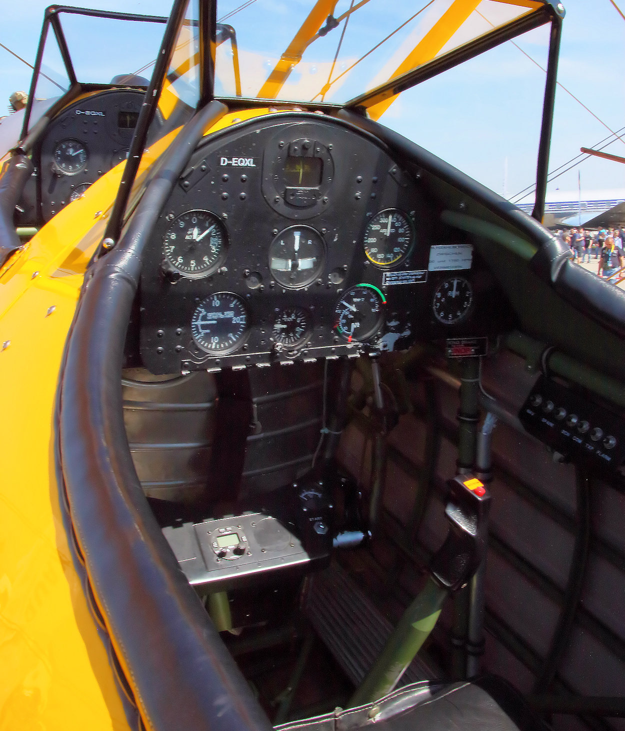 Boeing Stearman Cockpit hinten
