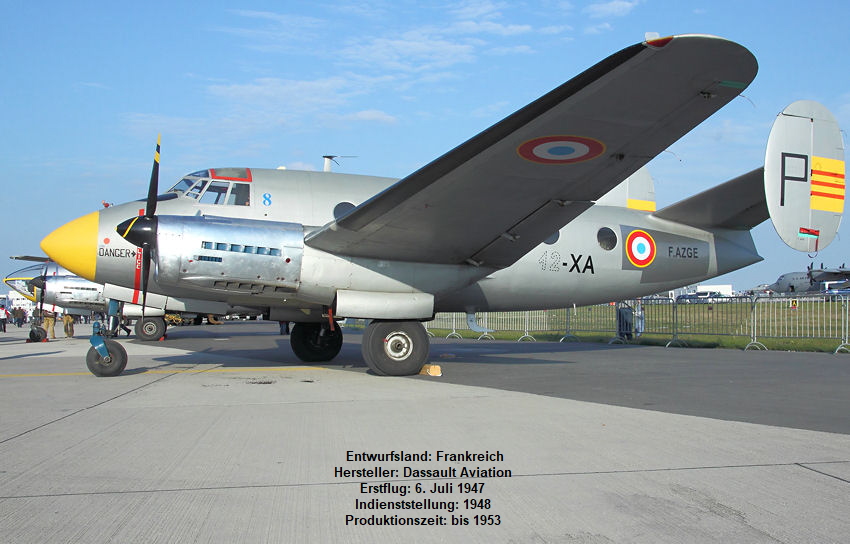 Dassault MD 312 Flamant: Französisches Transportflugzeug von 1950